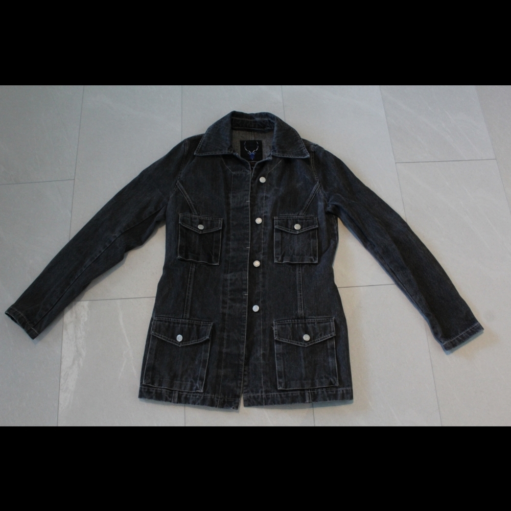 Dark gray denim jacket